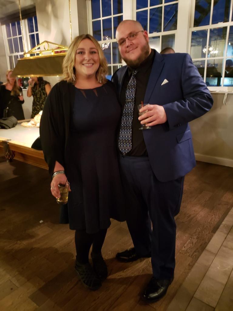 Feeling the navy! Small’s wedding