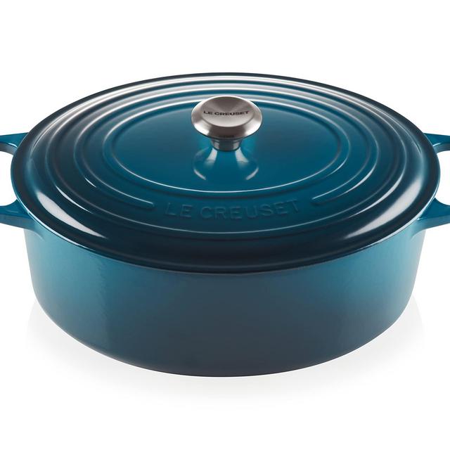 Le Creuset Oval Dutch Oven with Lid, 8 Quart, Deep Teal