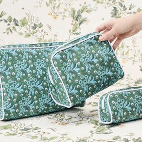 Patterned Toiletry Bag Trio (3 pieces)