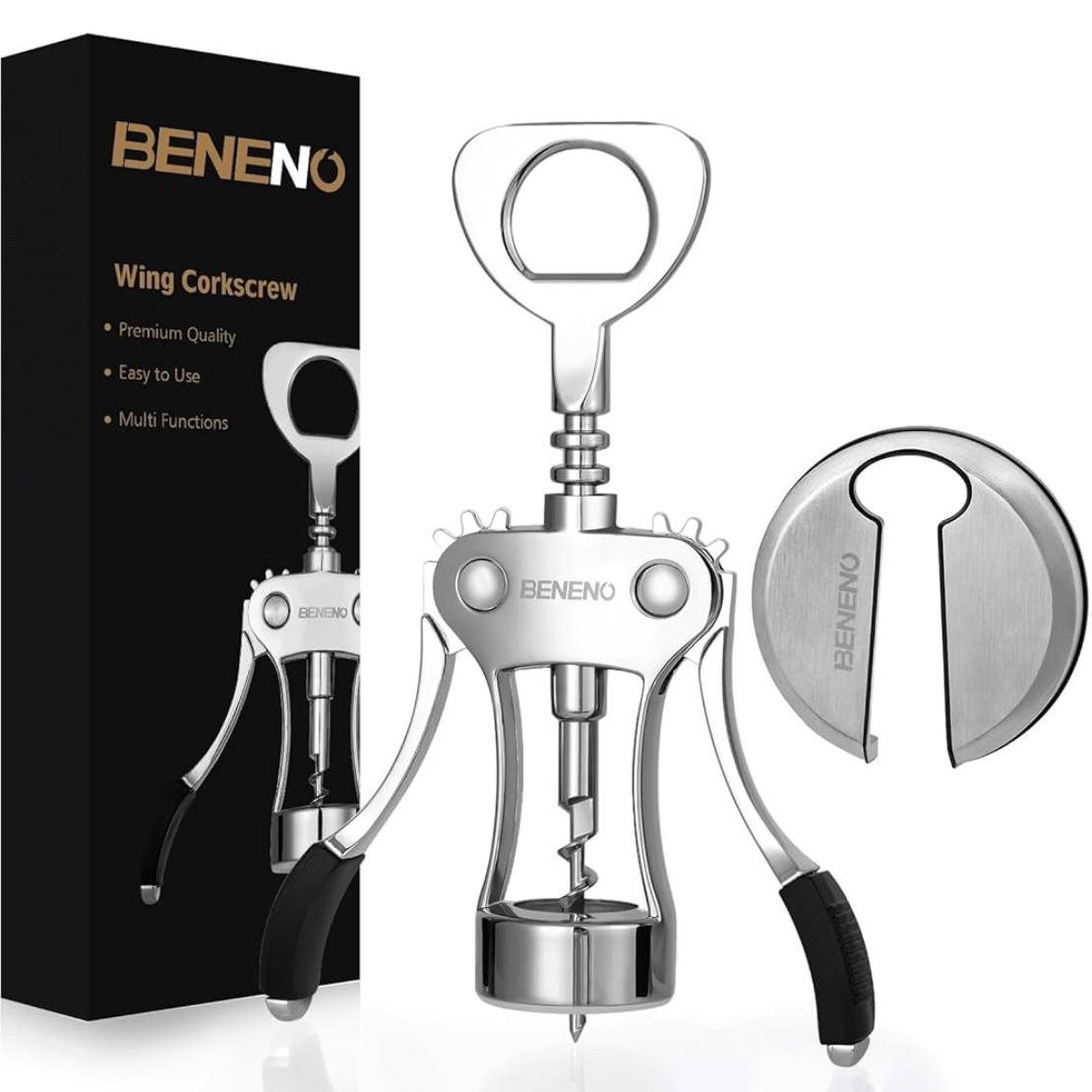 Wine Opener with Stainless Steel Wine Foil Cutter