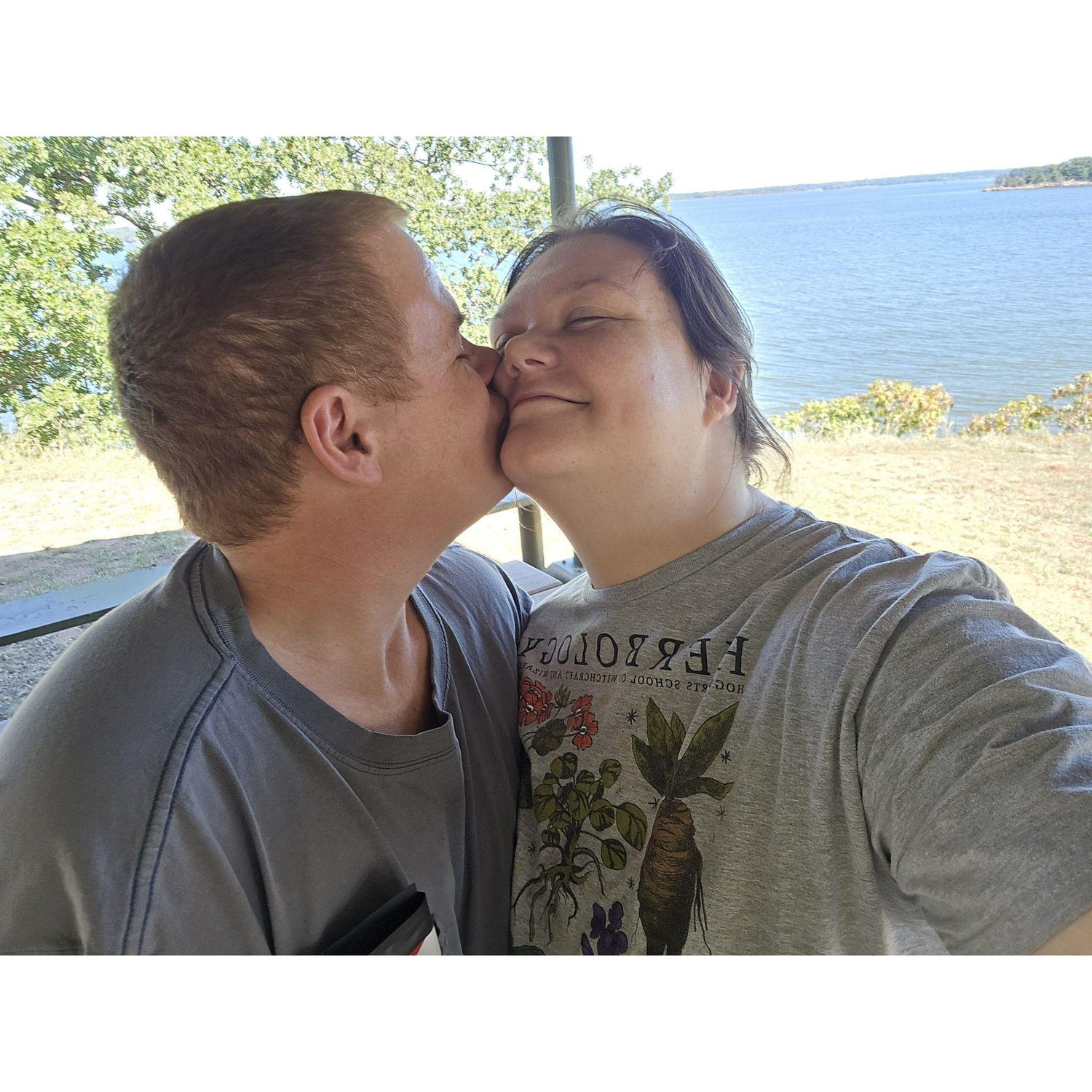 One of our many camping trips at the lake