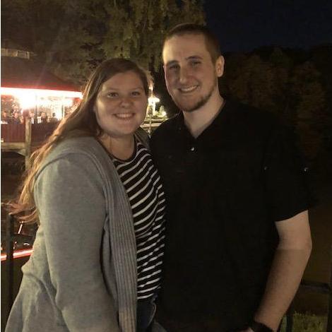 This was our first photo as a couple, right after meeting Brandon's parents!
