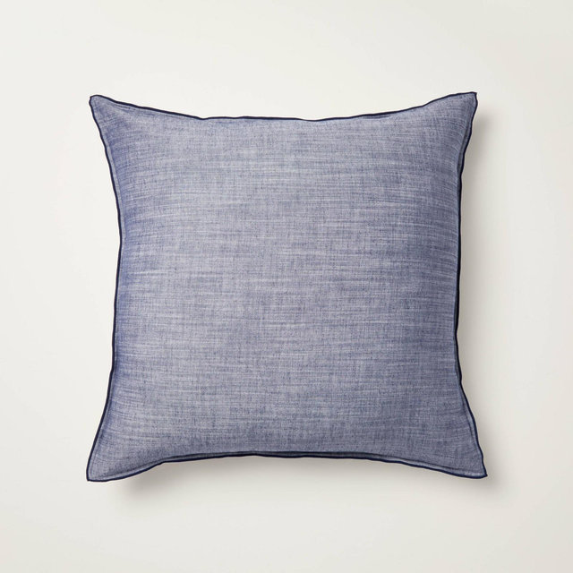 26"x26" Euro Square Throw Pillow Blue - Hearth & Hand™ with Magnolia
