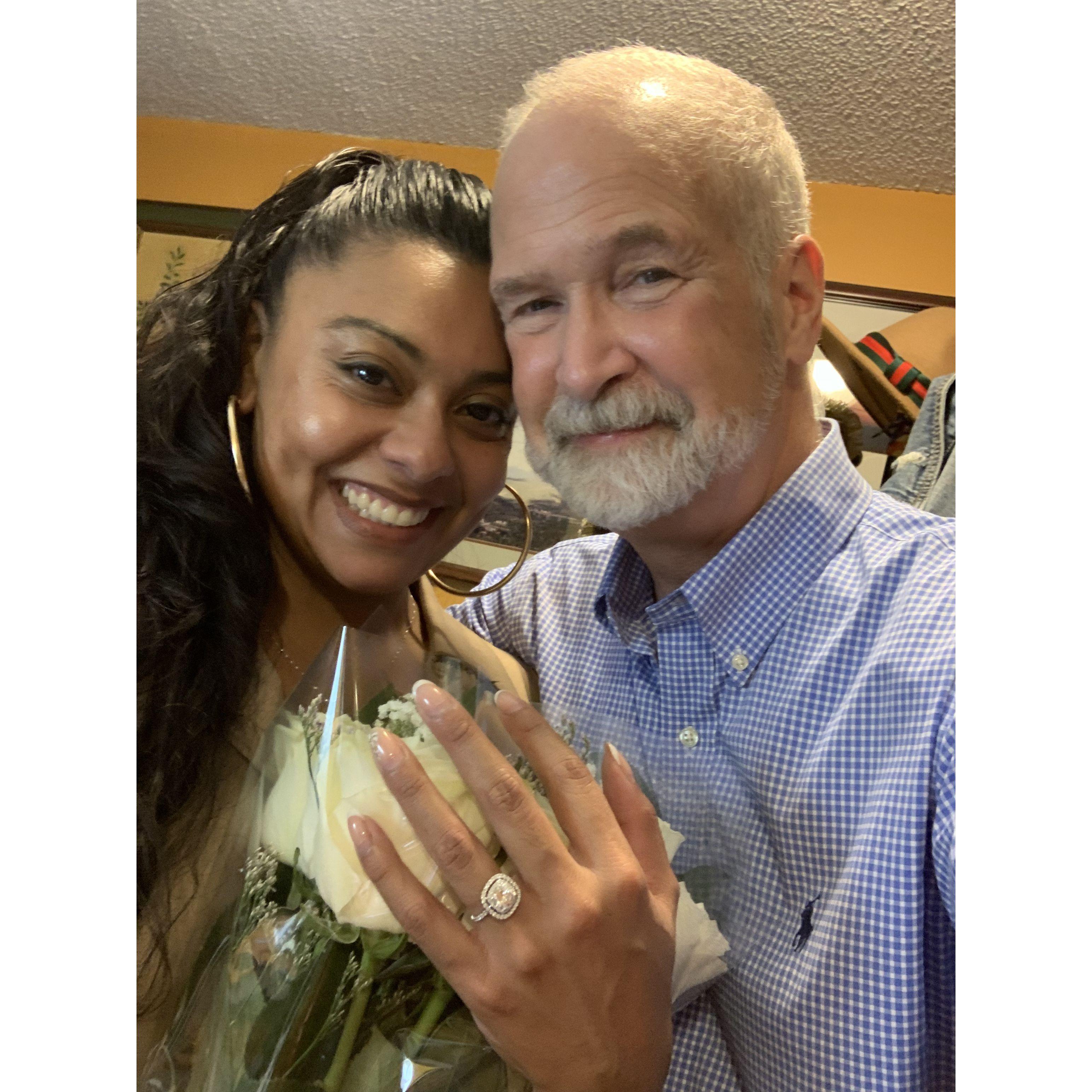 He proposed!!!!!