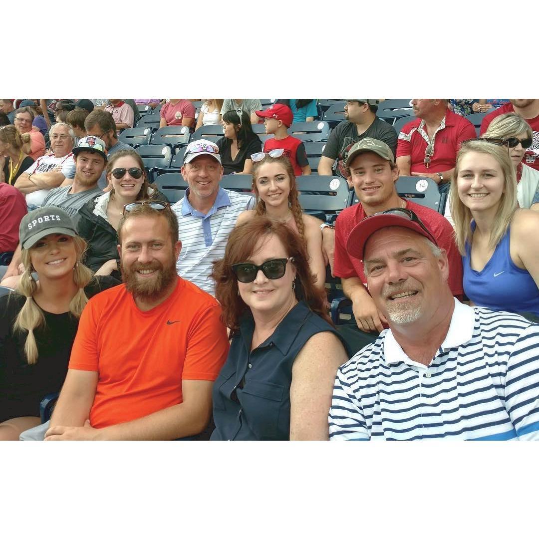 College World Series in our family's seats, a yearly tradition in the Hill household.