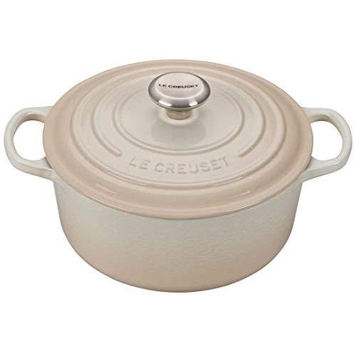 Le Creuset Signature Meringue Enameled Cast Iron 4.5 Quart Round Dutch Oven