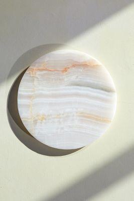 Pink Quartz Round Serving Board
