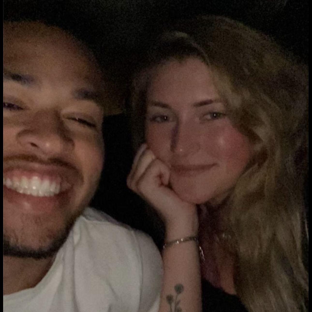 Our very first photo together — April 18, 2020.