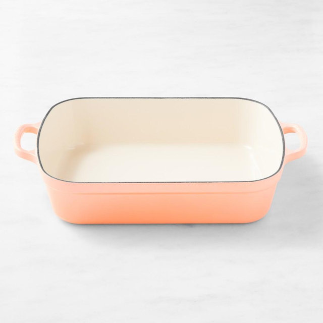 Le Creuset Signature Enameled Cast Iron Rectangular Roasting Pan, Peche