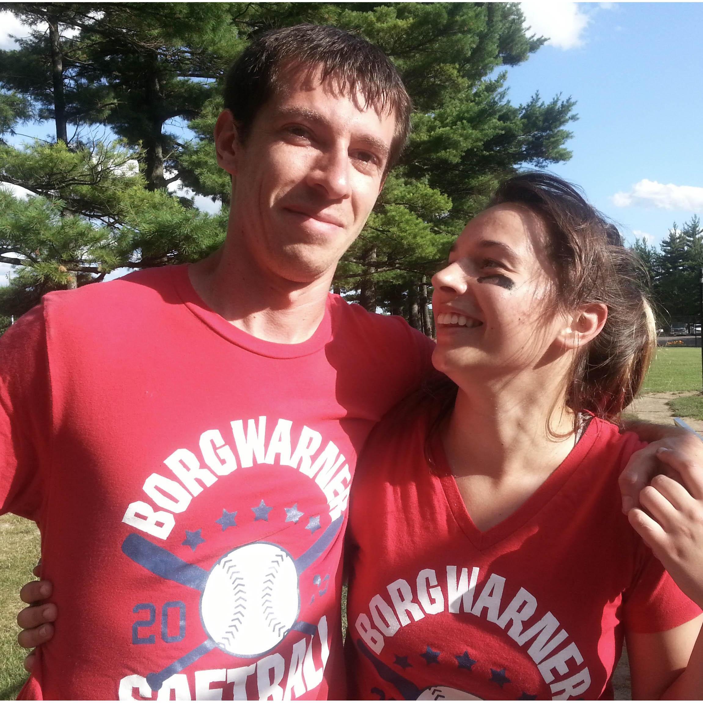 Hitting it off at softball