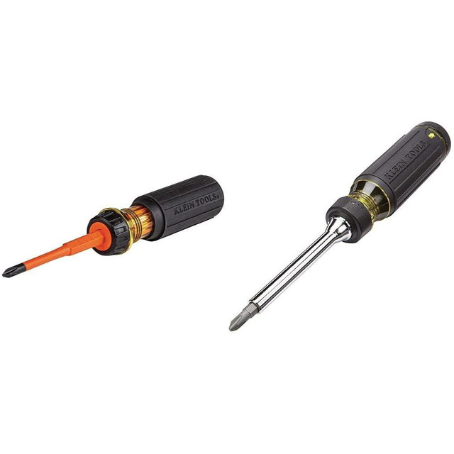 Klein Tools Insulated Screwdriver Set with Ratcheting Screwdriver (15-in-1)