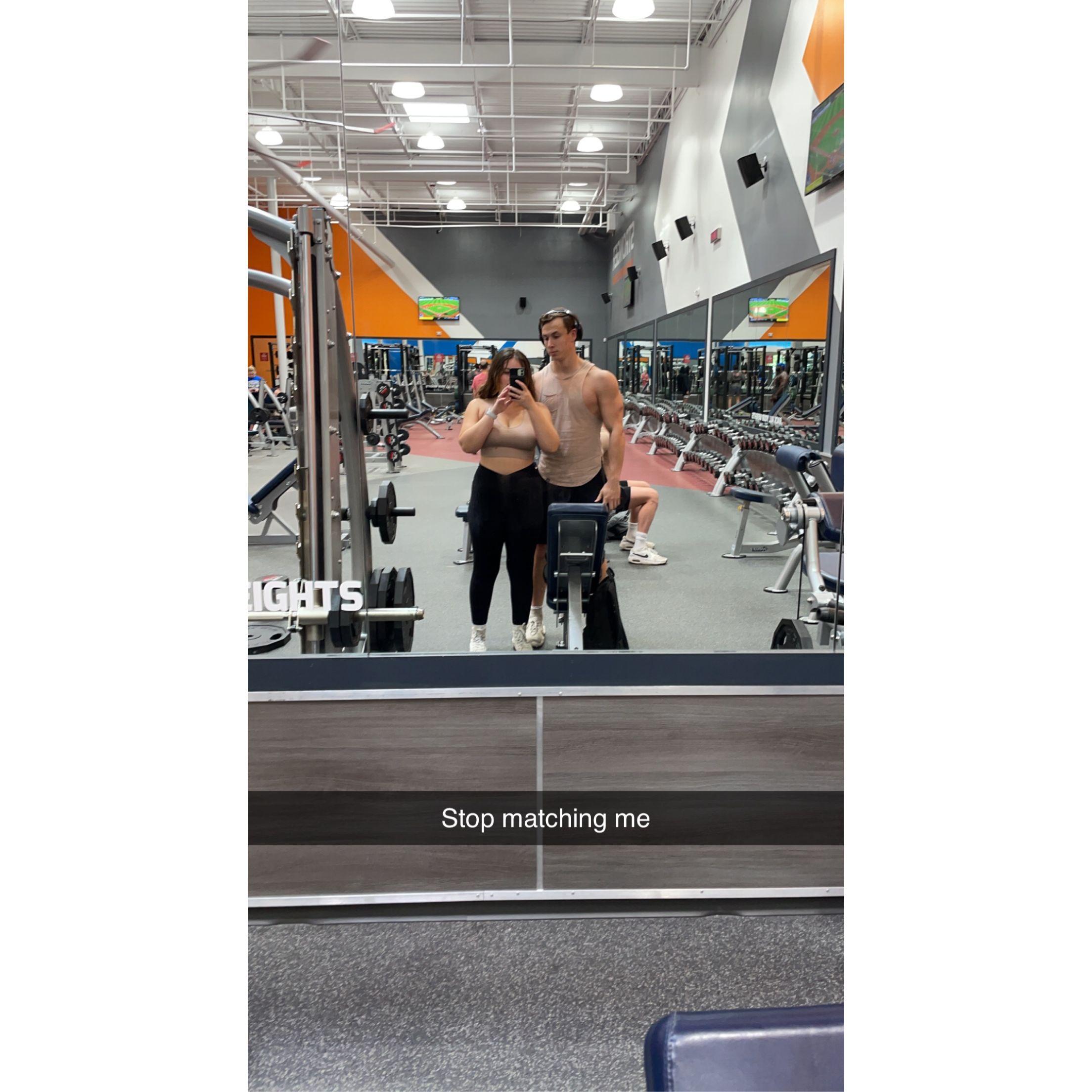 Gym partners for life!
