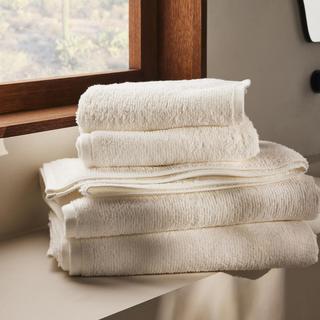 Organic Ribbed 4-Piece Bath Sheet Set