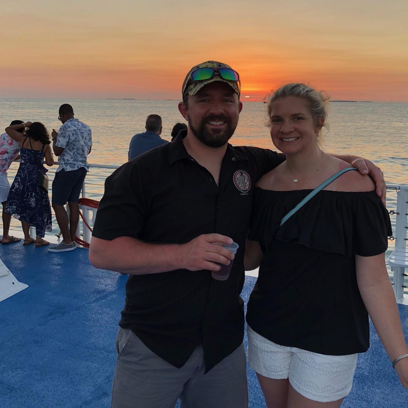 Taking in the Key West sunset by sail.