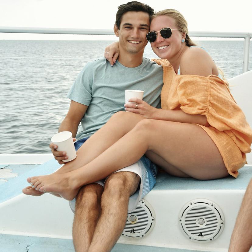 Sunset cruise while vacationing in Jamaica