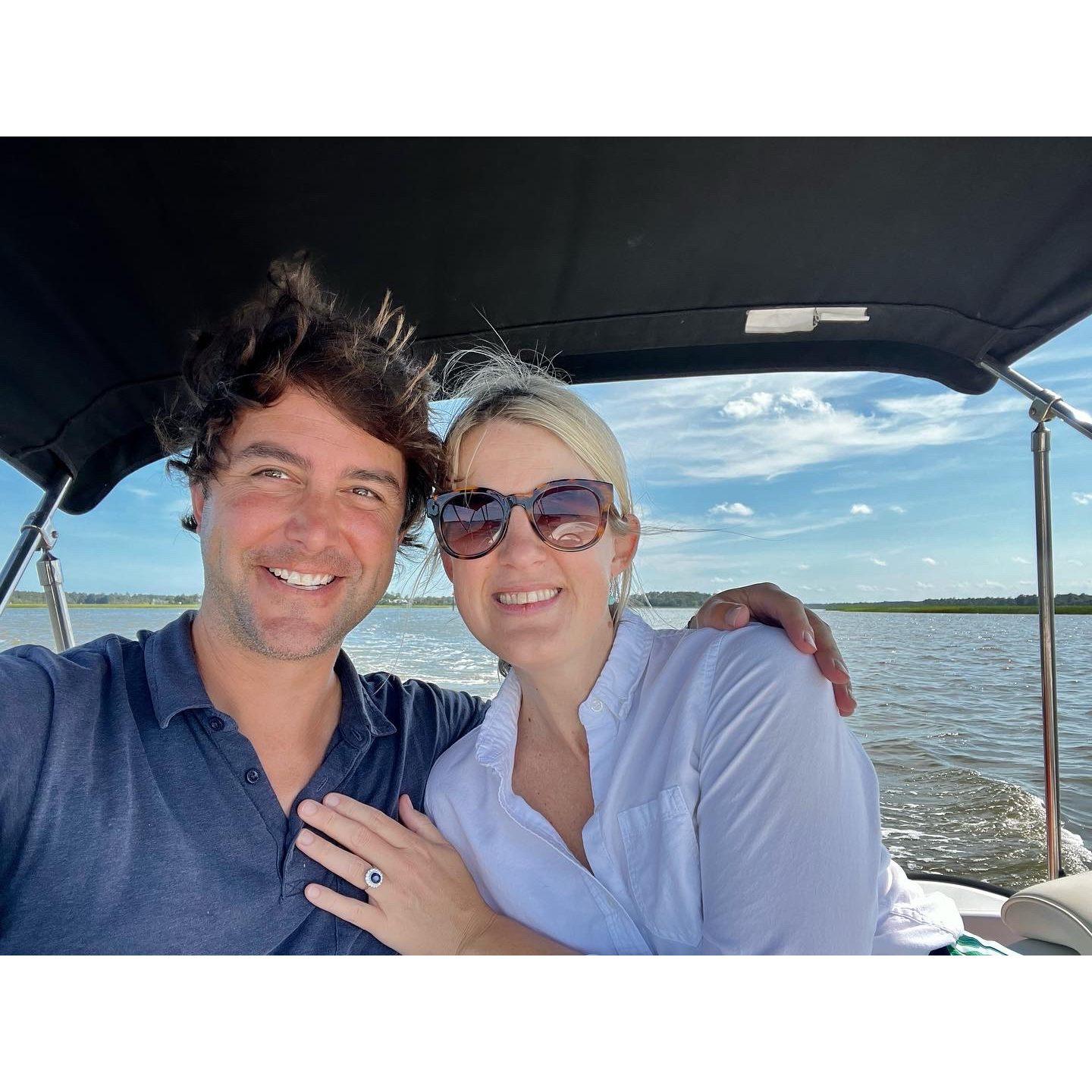 He popped the question. June 27. 2022