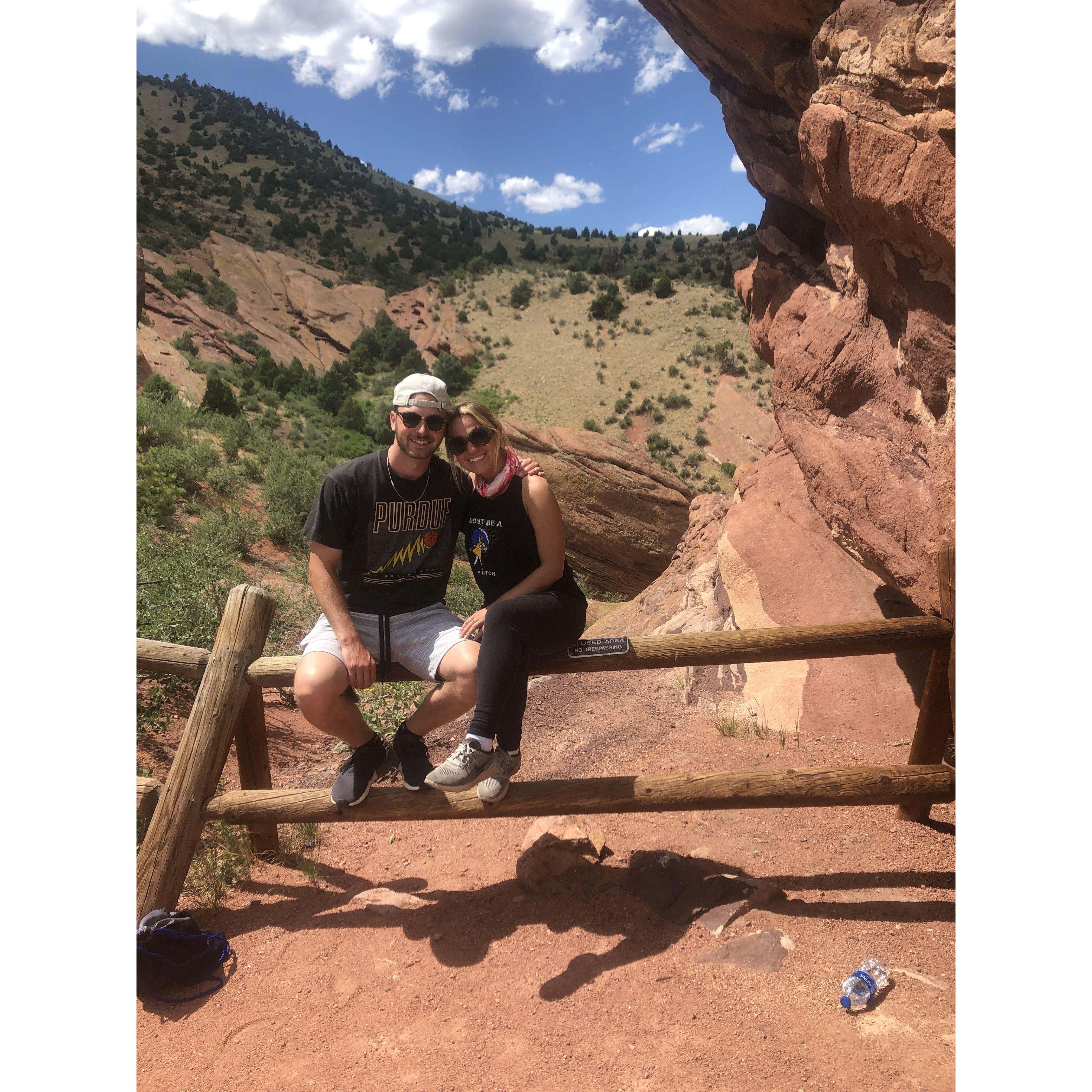 When Jess and Thomas lived in Colorado, it was still during the pandemic. This wouldn't stop them from going out and exploring. This was at Red Rock. They still would like to go see a concert there.