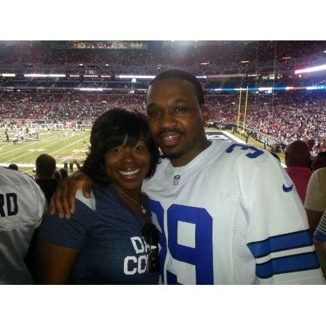 Our first football game--How Bout Them COWBOYS!!!