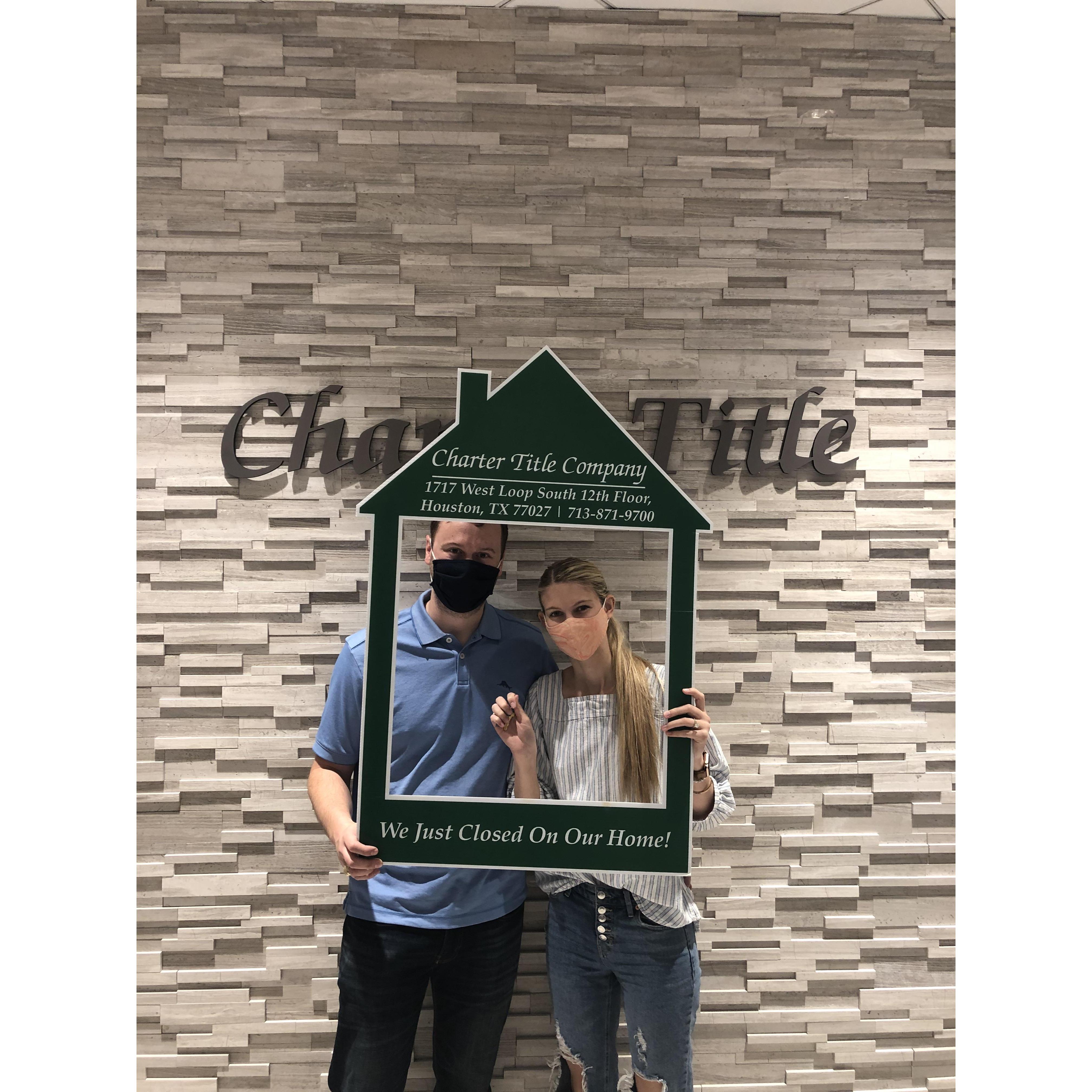 After we closed on our home - April 2021