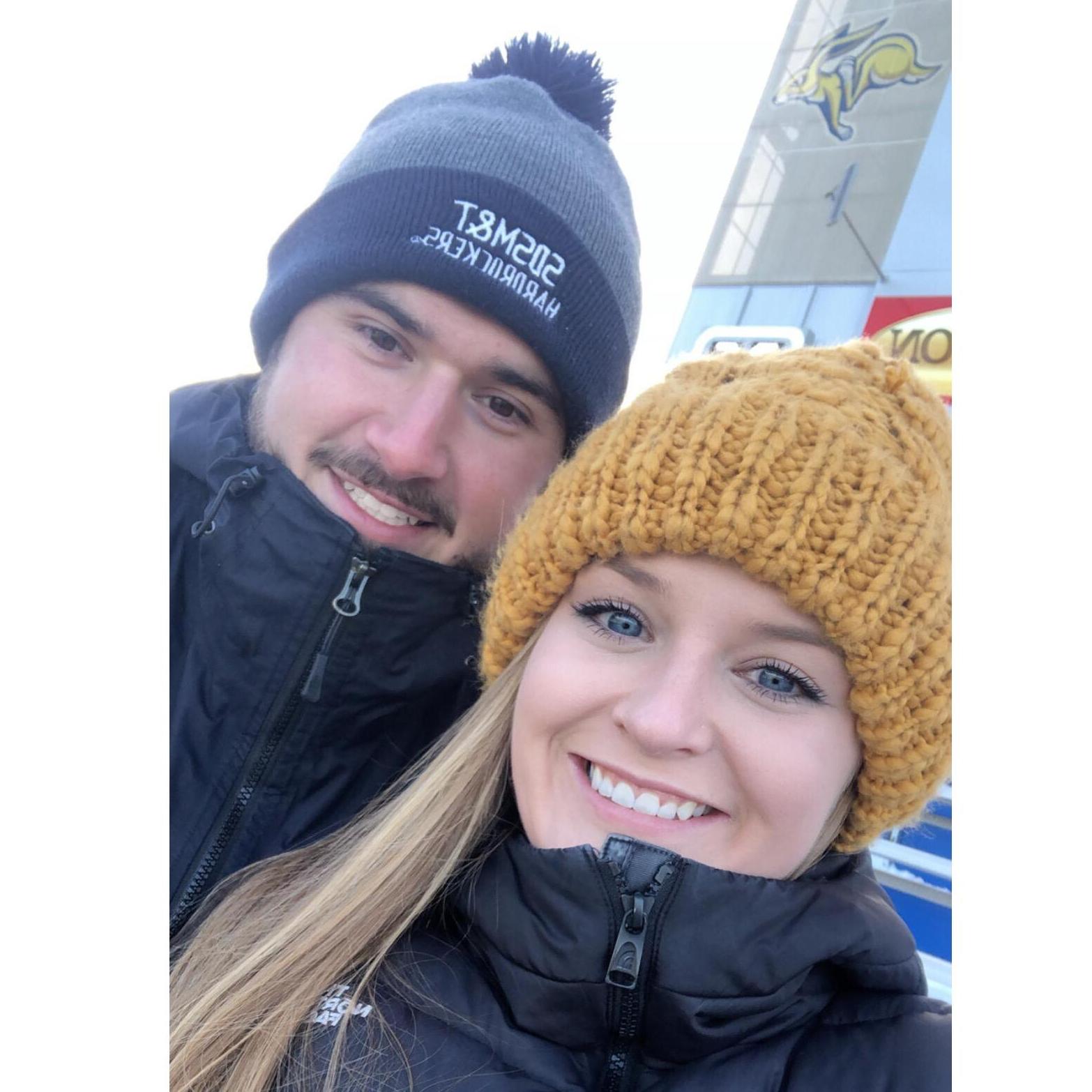 November 17, 2018. Robbies first Jackrabbit game!
