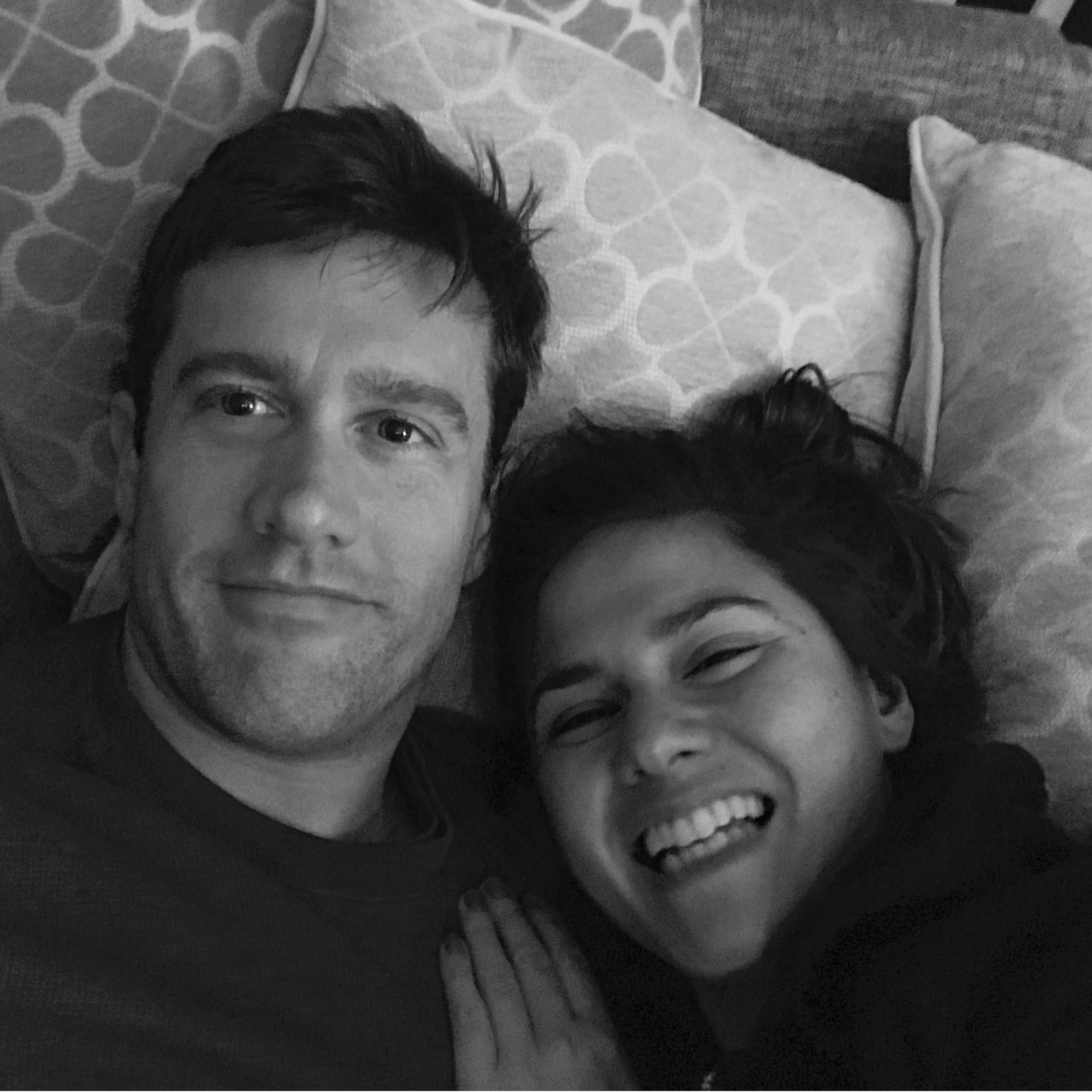 Enjoying some R&R on the couch.