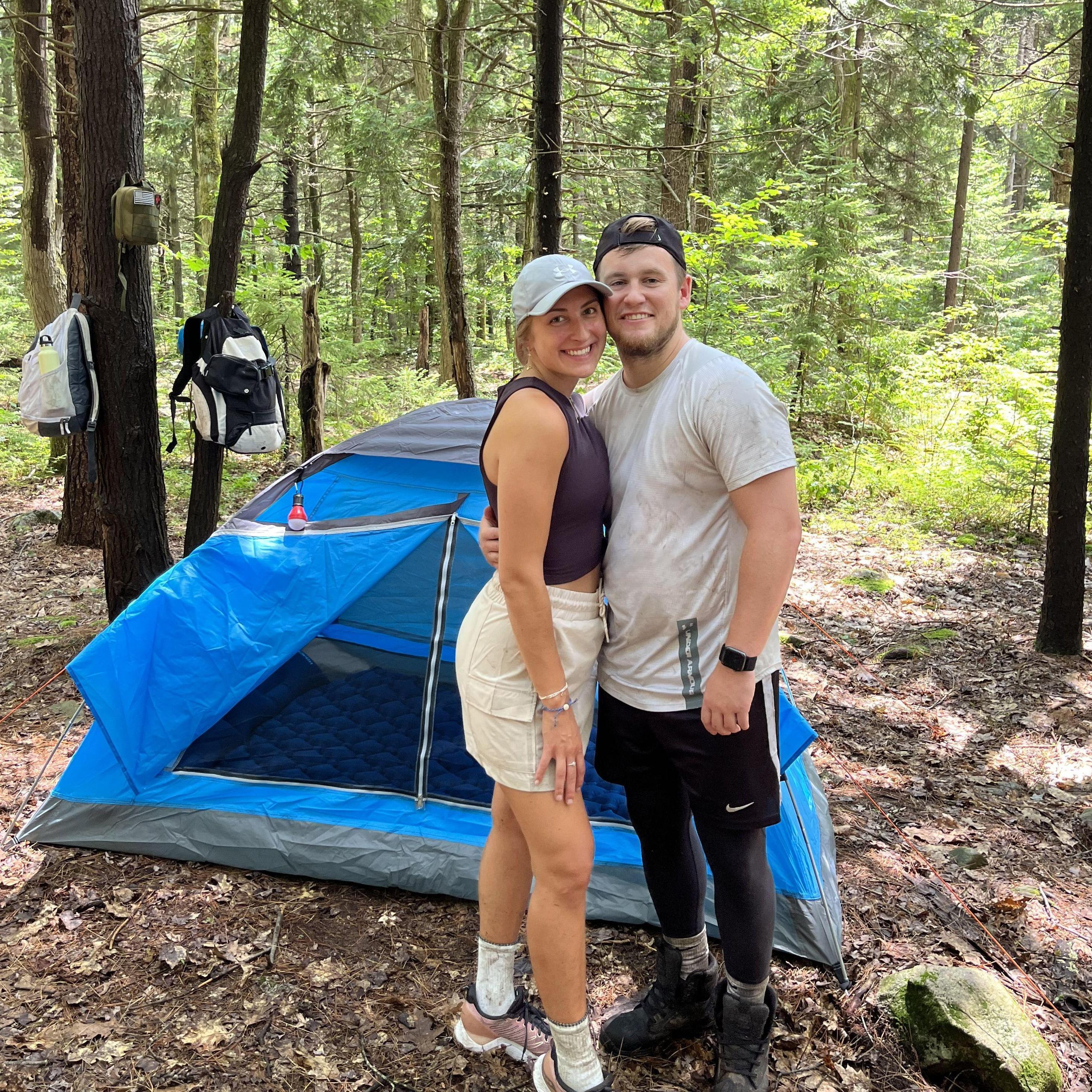 Our first camping trip with the Hansen family where we trekked through thick vines, thorns, and mud, and a torrential downpour flooded most of our tents overnight, but nothing stopped our fun