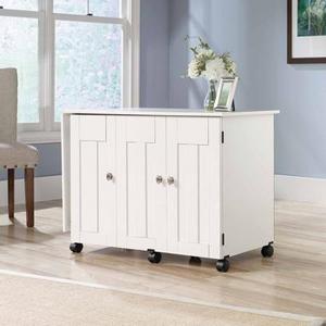 414873 - Sauder Sewing Craft Cart in Soft White
