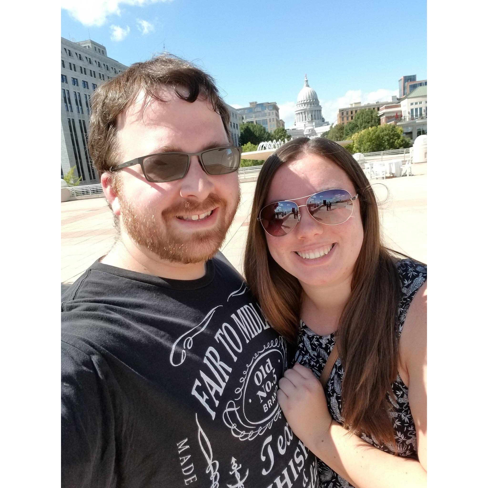 Enjoying a day in Madison, WI