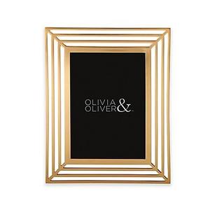 Olivia & Oliver Chloe 5-Inch x 7-Inch Picture Frame in Gold