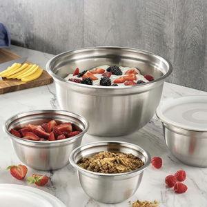 Stainless Steel Mixing Bowls with Lids