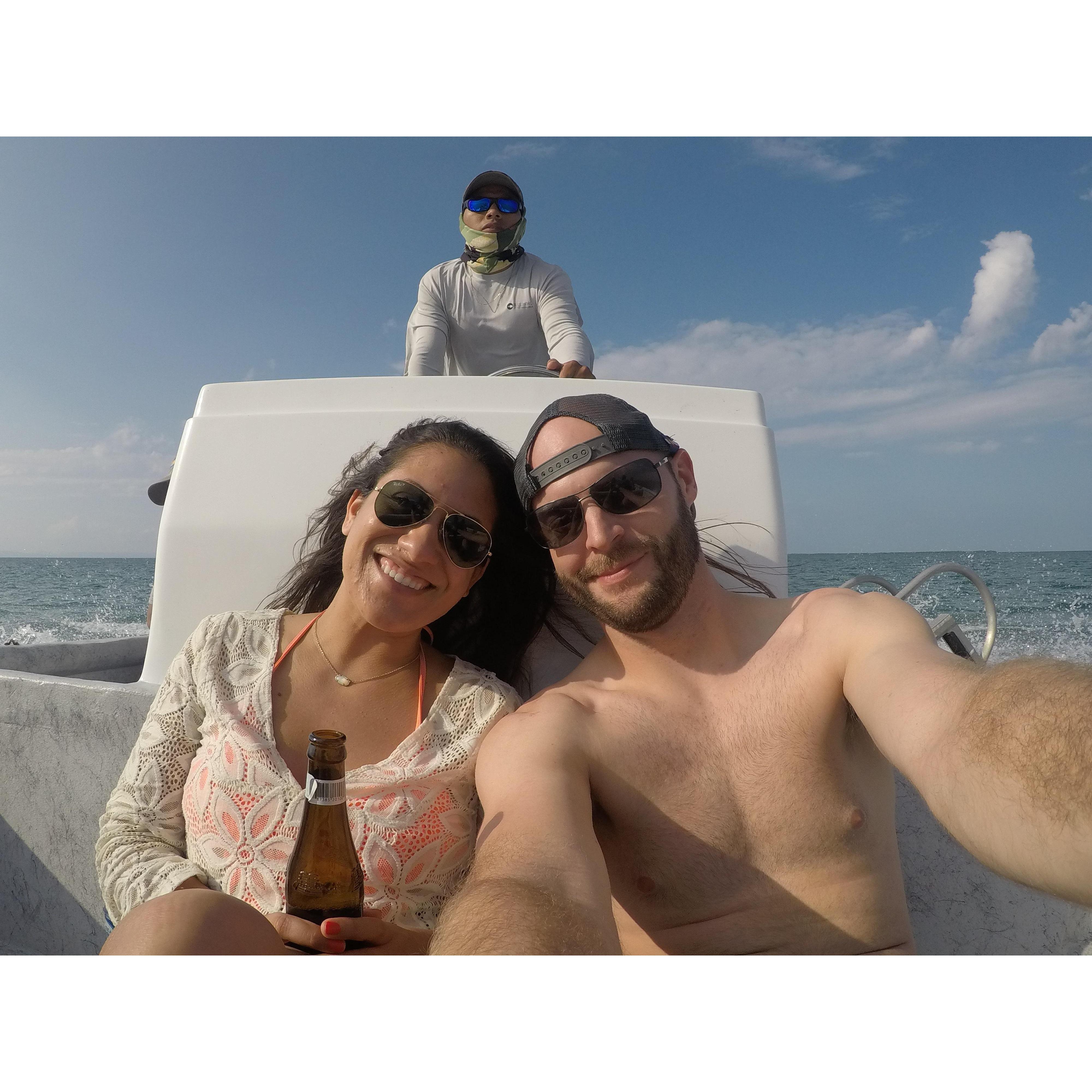 Our first trip together. Thanksgiving 2017 in Belize.