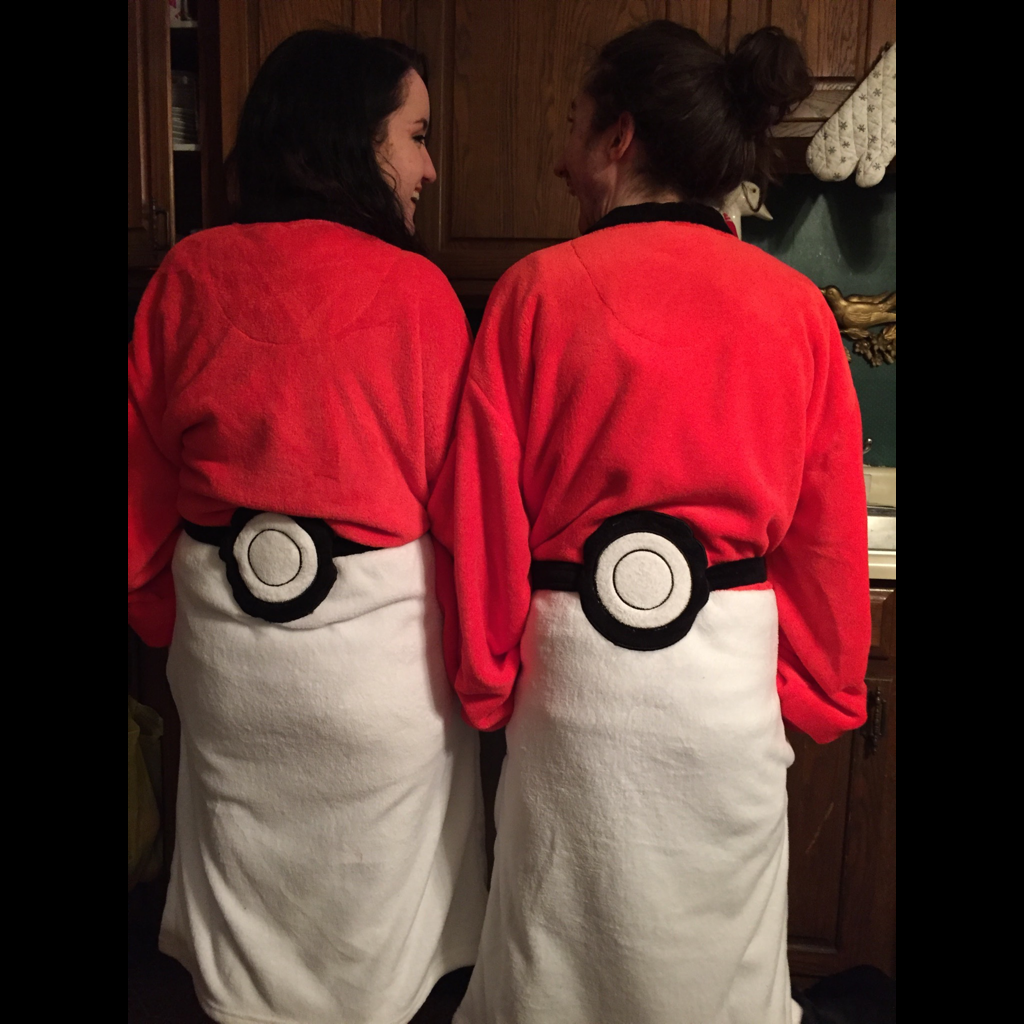 Matching pokeball robes 💖