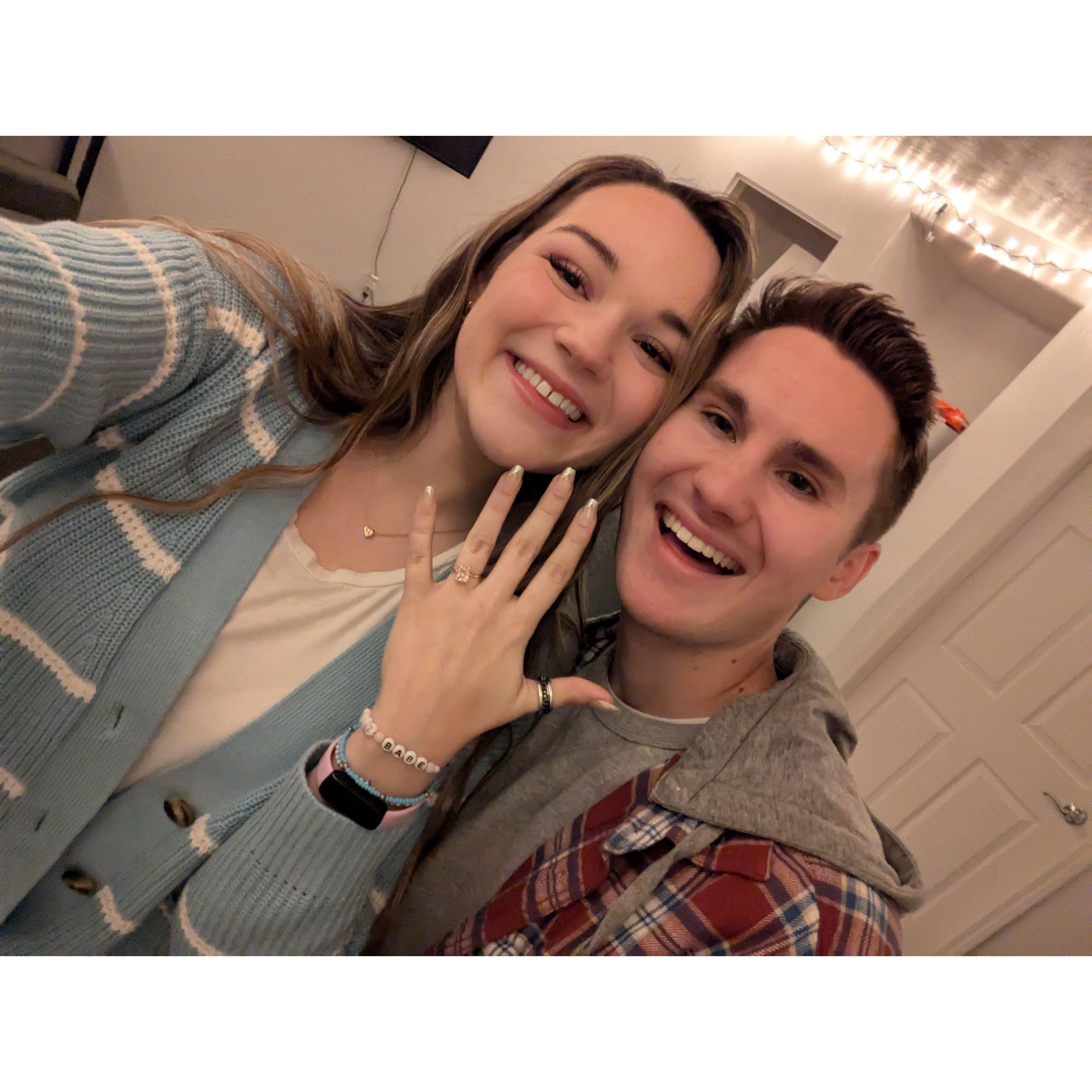 We got ENGAGED!