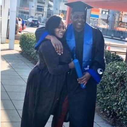 The day Nehemiah graduated with his Bachelors Degree!!!