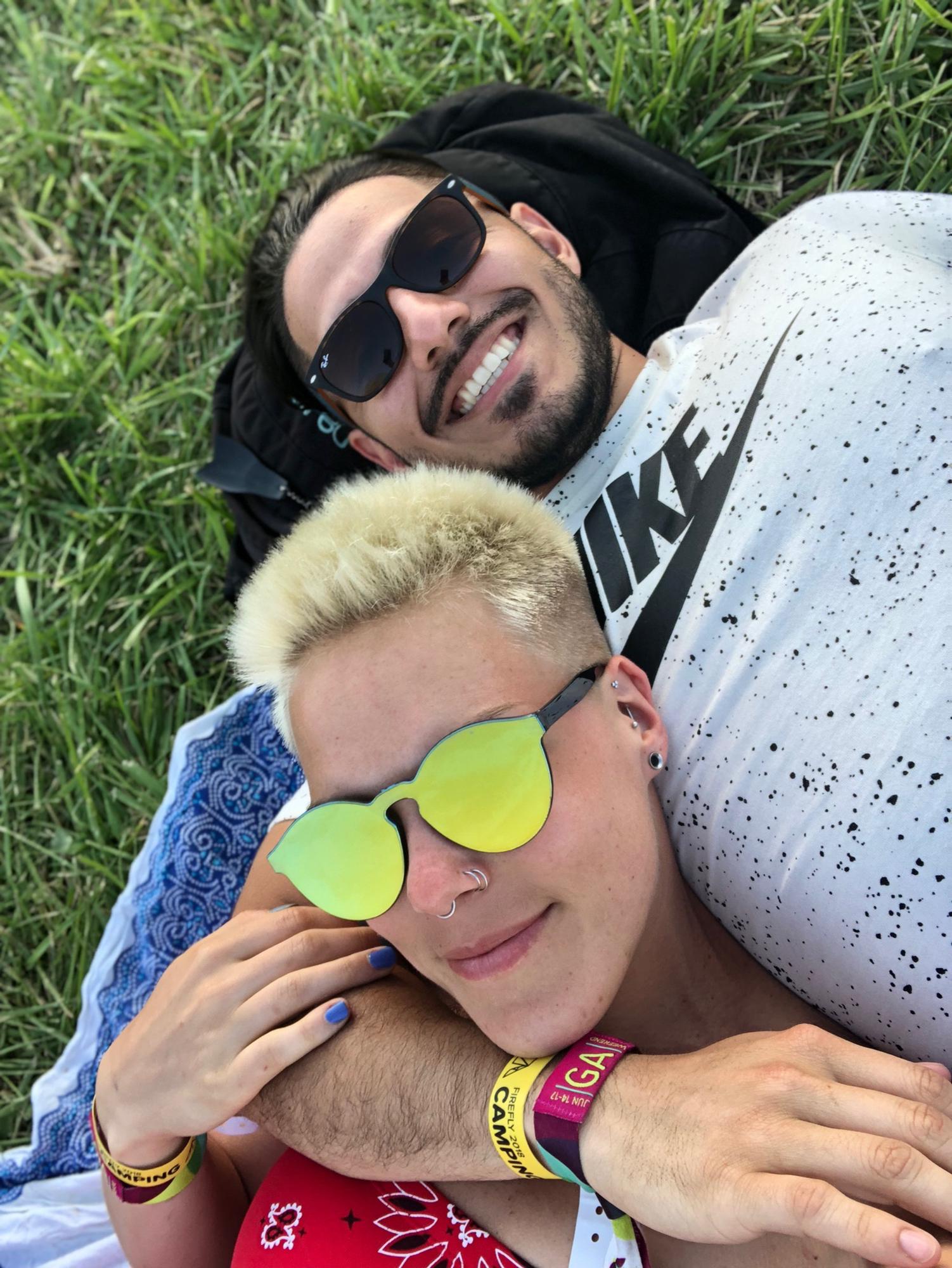 One of our first music festivals together!