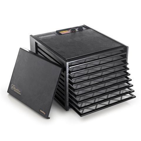 Excalibur Dehydrator 9-tray, 26hr Timer, Solid Door, Black