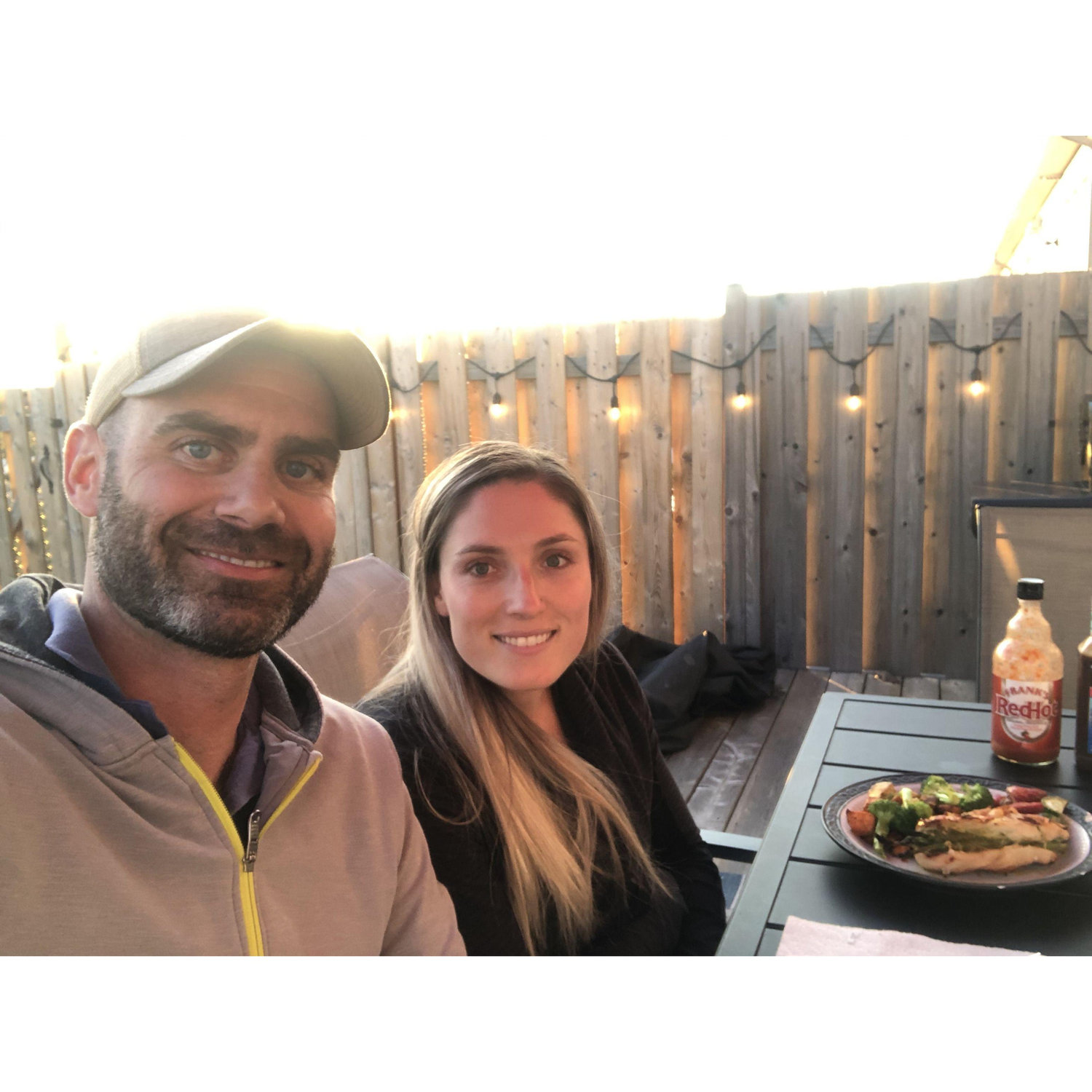 Our first bbq backyard date at Jerilyn's Kanata home!