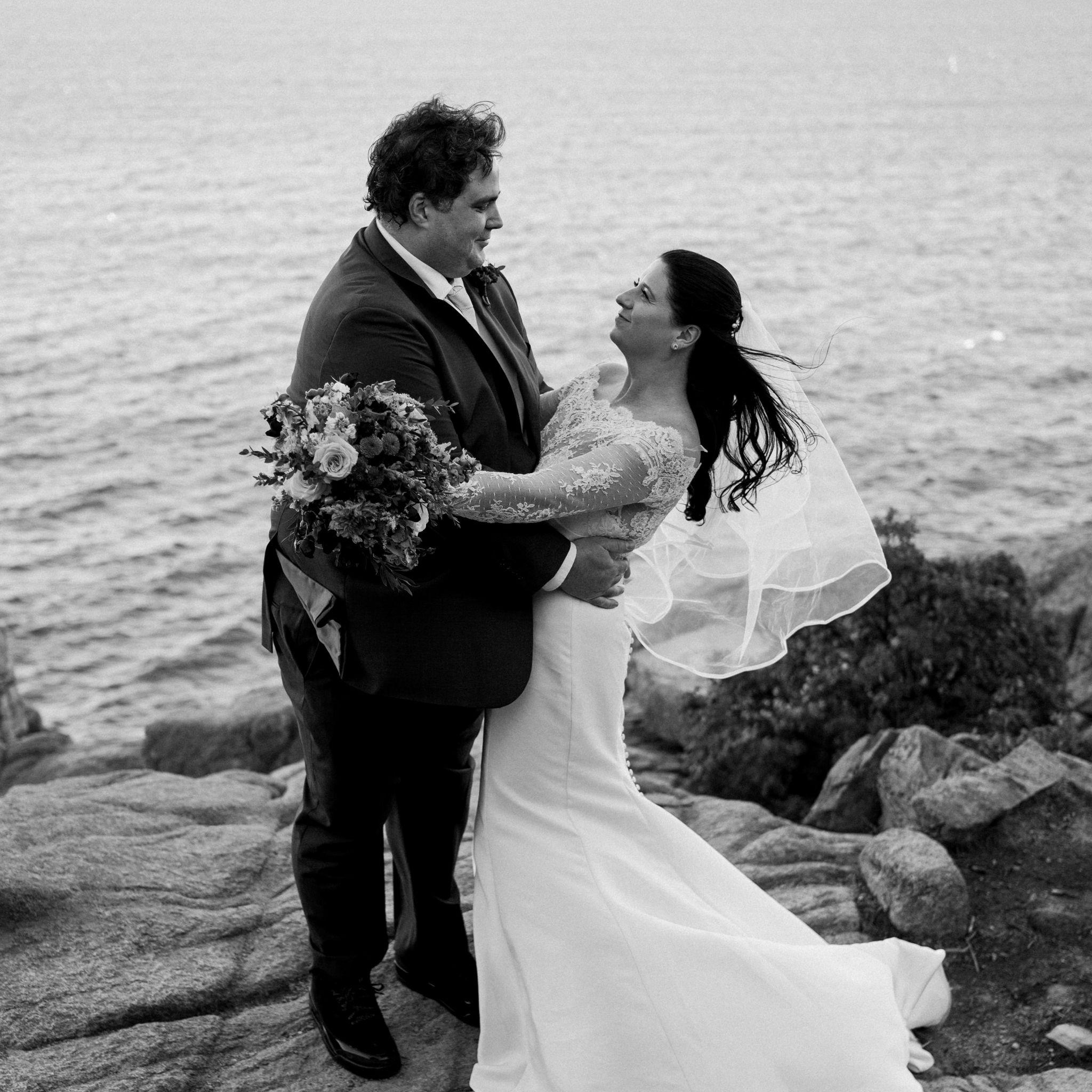 Shortly after our ceremony on October 17th, 2025 at Otter Cliffs.