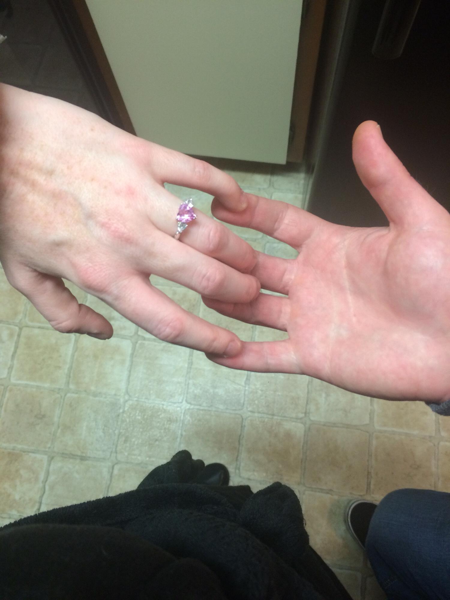 The ring the day we got it <3