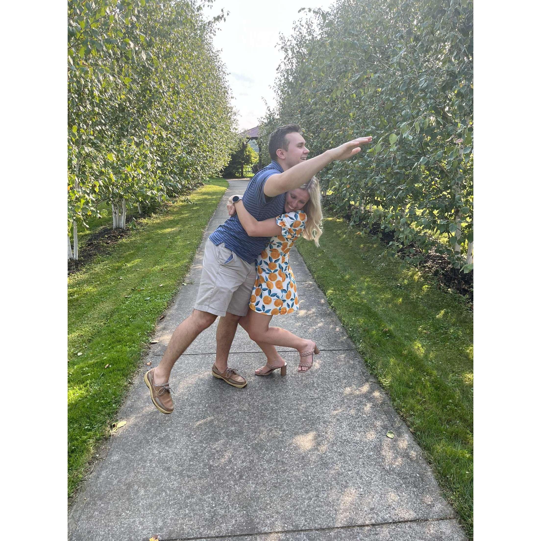 A few glasses of wine into a winery trip