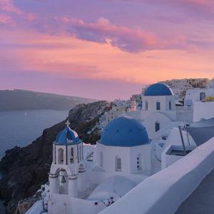 Dinner in Santorini