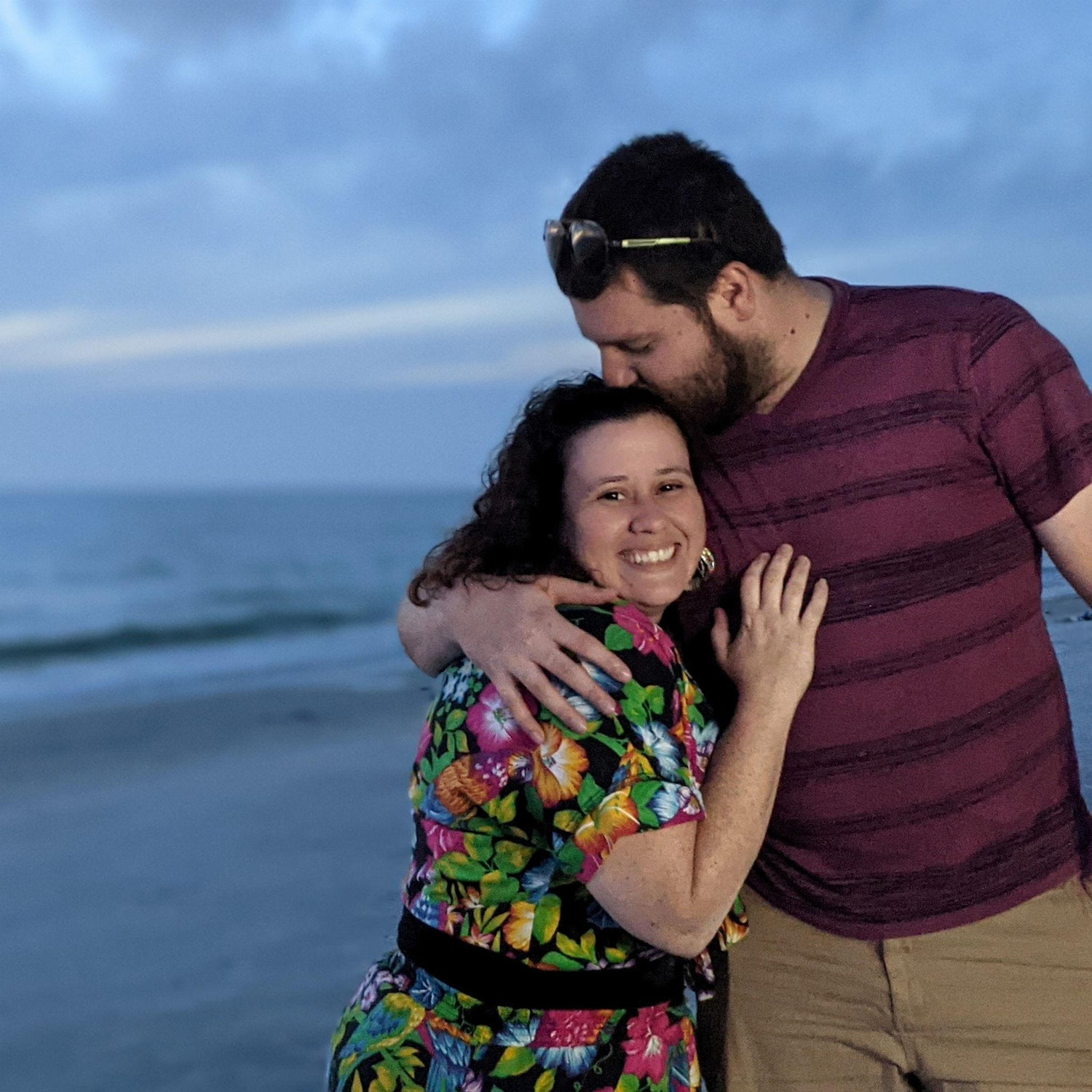 Steph's 30th b-day. We watched the sunrise and drove across Florida to see the sunset. He planned lots of surprises with their friends along the way! (Dec. 2021)