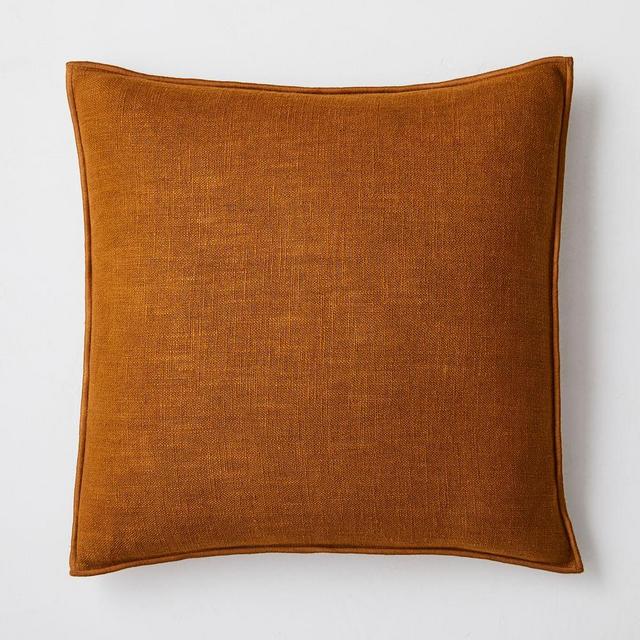 Classic Linen Pillow Cover, 20"x20", Golden Oak