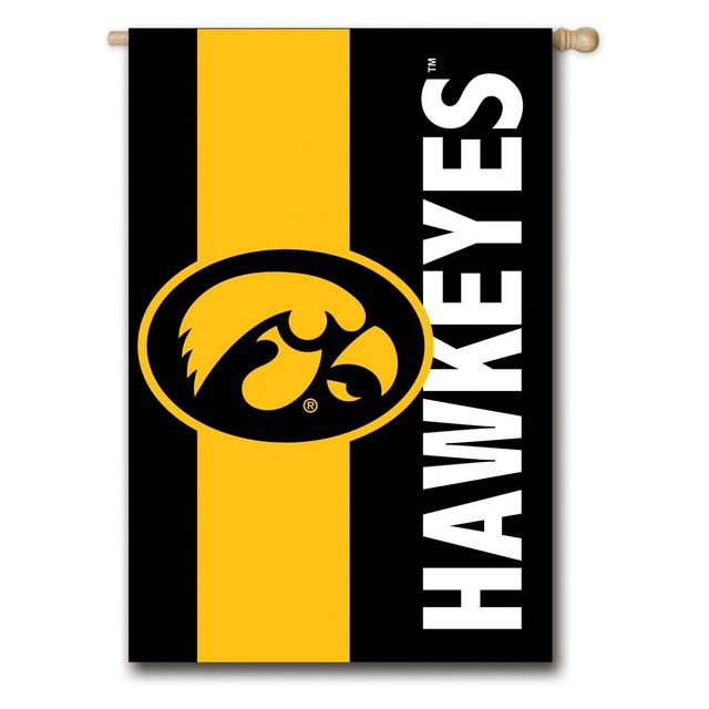 Iowa Hawkeyes Embellished House Flag