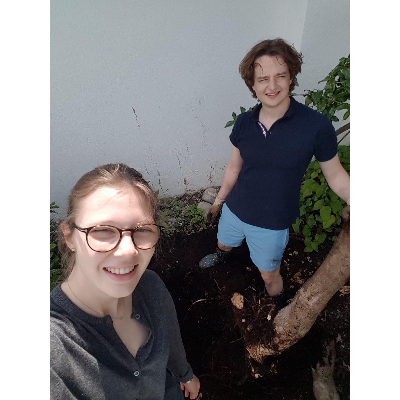 Over the years we've tried many different hobbies, this is us gardening in 2021.
