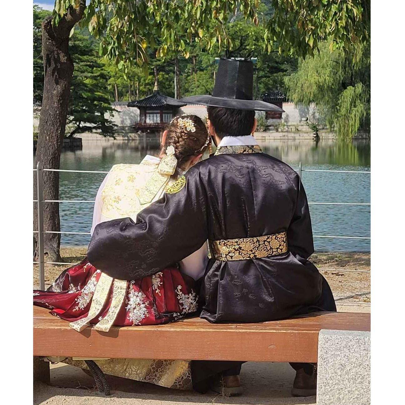 Wearing Hanbok in Korea.