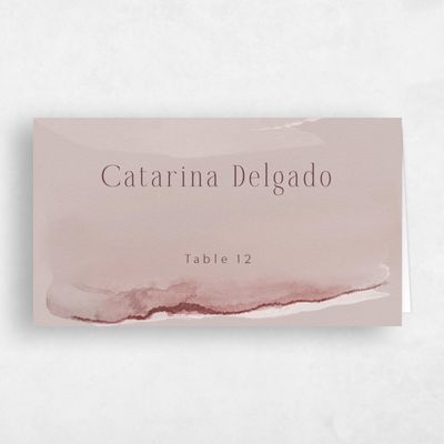 Café au Lait, Brown Wedding Place Card - Balla