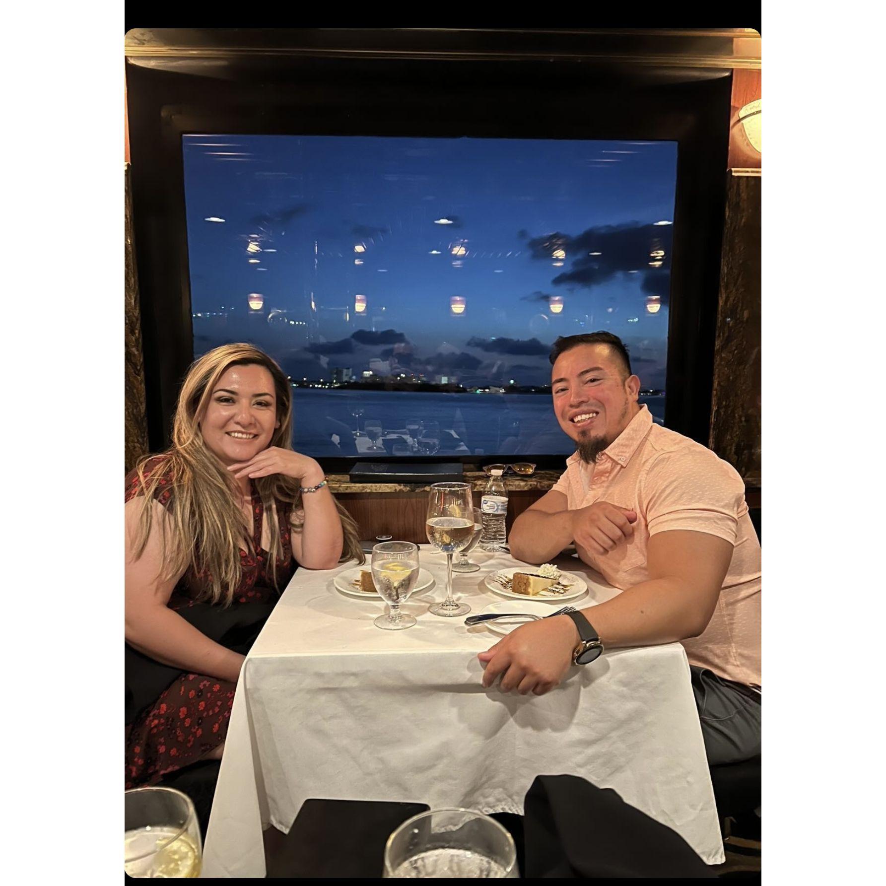 StarLight dinner cruise. Who would have thought it would be the place we say "I DO"