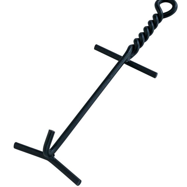 Lodge Camp Dutch Oven Lid Lifter. Black 9 MM Bar Stock for Lifting and Carrying Dutch Ovens. (Black Finish)