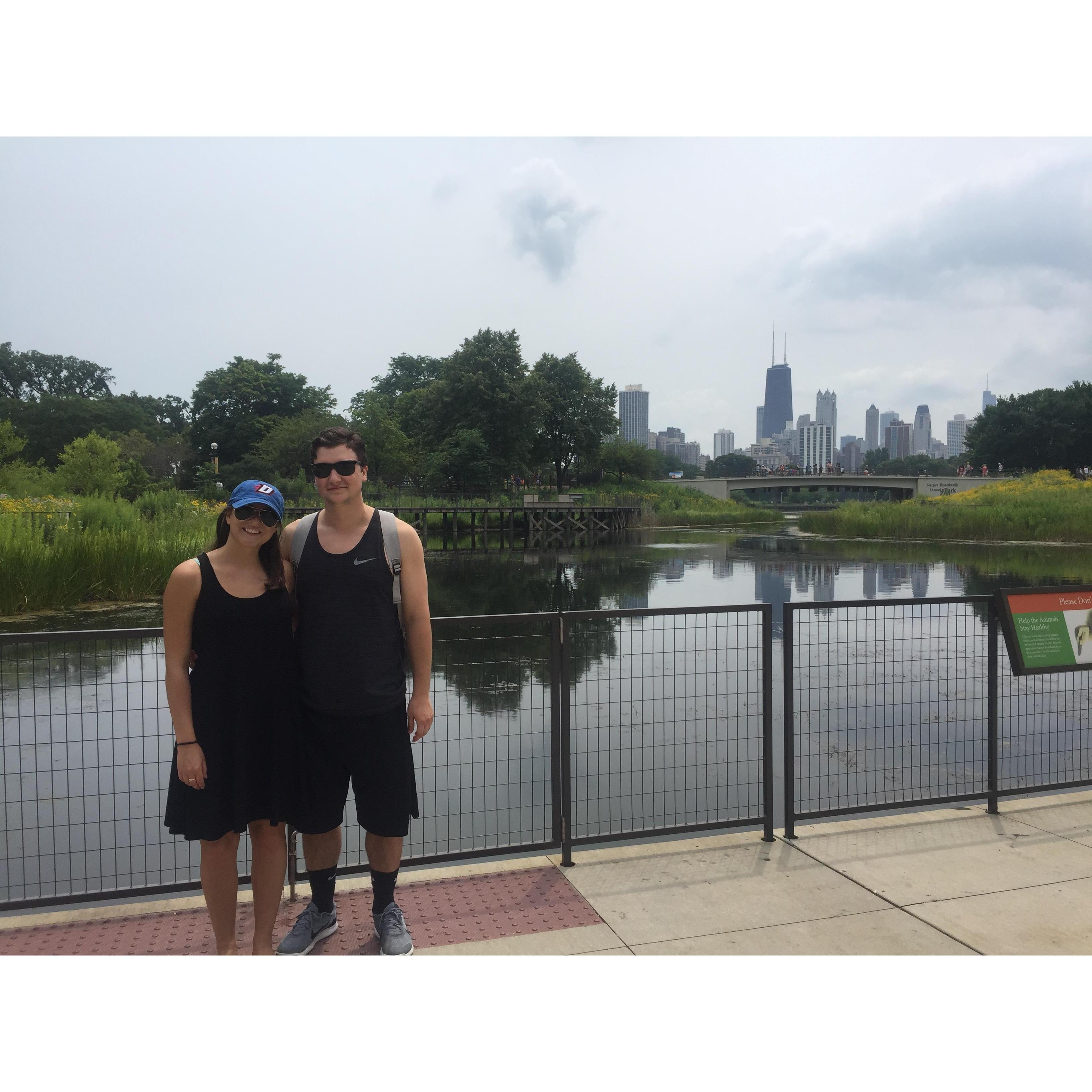 In 2016, we celebrated our 3rd anniversary at the South Pound in Lincoln Park. We thought it would amazing to get married there one day. Flash forward 6 years and we are!